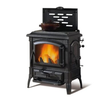 La Nordica Isetta CC Lean kamin-pliit Anthracite Black